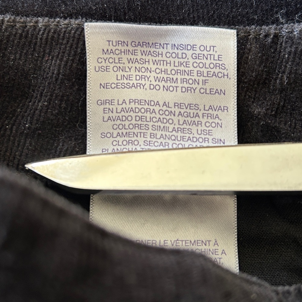 NYDJ Black Corduroy Legging Jeans 00P - Picture 9 of 14